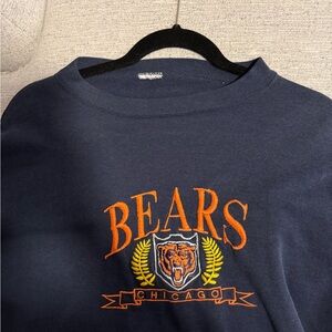 Vintage Chicago Bears Embroidered Blue Crewneck
